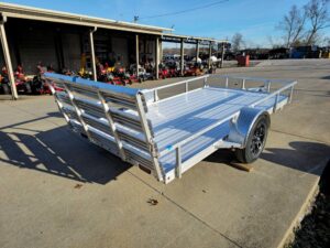 6.4’x12′ Aluminum Utility Trailer With Gate Aluminum Wheels 3500 lb Axle - Image 11