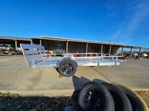 6.4’x12′ Aluminum Utility Trailer With Gate Aluminum Wheels 3500 lb Axle - Image 12
