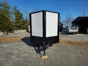 8.5′ X 20′ White With Blackout Hybrid Trailer (2) 7,000lb Axles - Image 2