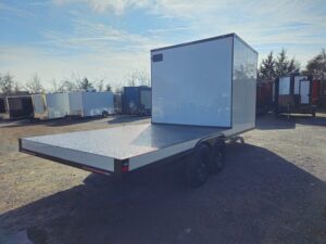 8.5′ X 20′ White With Blackout Hybrid Trailer (2) 7,000lb Axles - Image 8
