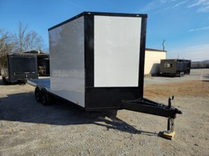 8.5′ X 20′ White With Blackout Hybrid Trailer (2) 7,000lb Axles - Image 10