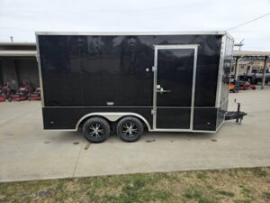 Enclosed Trailer 8.5′ X 14′ Black – Custom Car Equipment ATV Storage - Image 9