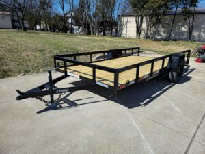 6’4″ x 14 Utility Trailer Dovetail With Gate Powder Coated 3,500lb Axle - Image 2