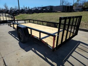 6’4″ x 14 Utility Trailer Dovetail With Gate Powder Coated 3,500lb Axle - Image 11