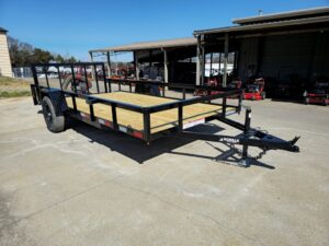 6’4″ x 14 Utility Trailer Dovetail With Gate Powder Coated 3,500lb Axle - Image 19