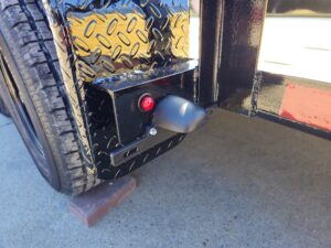 6.4×16 Straight Deck Tandem Utility Trailer 4.5ft Ladder Racks - Image 10