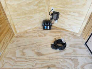 7×14 Charcoal V-Nose Enclosed Trailer (2) 3,500lb Axles Windows Elect & Blkout Pkg - Image 17