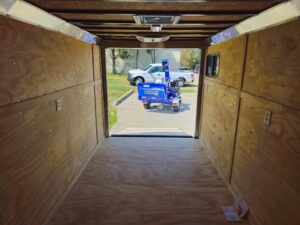 7×14 Charcoal V-Nose Enclosed Trailer (2) 3,500lb Axles Windows Elect & Blkout Pkg - Image 20