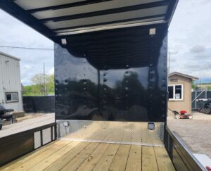 Enclosed Trailer 7′ X 20′ Black Hybrid Motorcycle Event - Image 7
