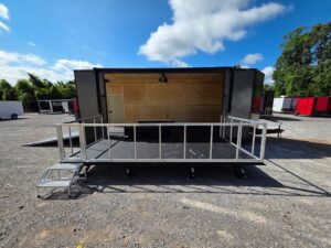 8.5′ X 24′ Custom Stage and Event Marketing Enclosed Trailer - Image 13
