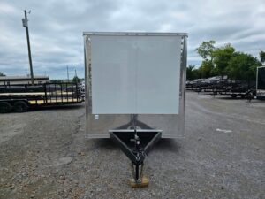 8.5′ X 20′ Custom White Hybrid Trailer With A/C and (2) 5,200lb Axles - Image 2