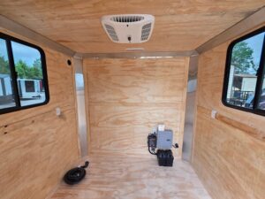 8.5′ X 20′ Custom White Hybrid Trailer With A/C and (2) 5,200lb Axles - Image 9