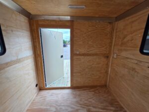 8.5′ X 20′ Custom White Hybrid Trailer With A/C and (2) 5,200lb Axles - Image 10