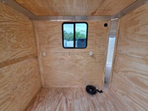 8.5′ X 20′ Custom White Hybrid Trailer With A/C and (2) 5,200lb Axles - Image 12
