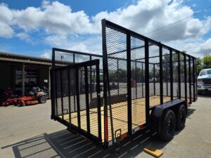 6.4×18 Debris Junk Trash Removal Leaf Trailer 6ft Mesh Sides (2) 3500lb Axles 7k GVWR - Image 6