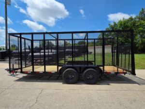 6.4×18 Debris Junk Trash Removal Leaf Trailer 6ft Mesh Sides (2) 3500lb Axles 7k GVWR - Image 4