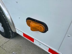 8.5×28 V Nose White Enclosed Trailer 7,000lb Axles Silver ATP - Image 16