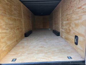 8.5×28 V Nose White Enclosed Trailer 7,000lb Axles Silver ATP - Image 17