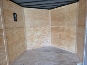 8.5×28 V Nose White Enclosed Trailer 7,000lb Axles Silver ATP - Image 23