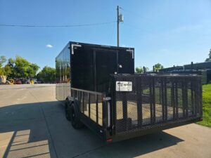 8.5×20 Enclosed Hybrid Black with Black Trim (2) 5200LB Axles - Image 6