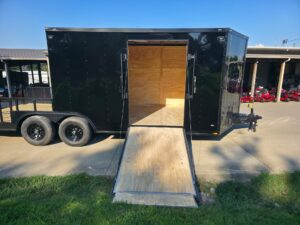8.5×20 Enclosed Hybrid Black with Black Trim (2) 5200LB Axles - Image 10