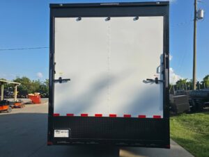 8.5×20 White V-Nose Enclosed Trailer with Blackout Pkg 9′ Interior (2) 10,000LB Axles - Image 7