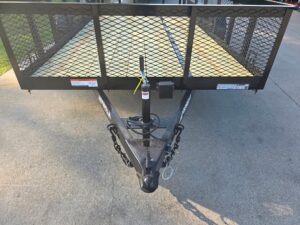 7×14 Tandem Utility Trailer (2) 5200lb Axles w/ Rear Brakes 2FT Mesh Sides Dovetail - Image 11