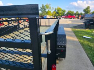 7×14 Tandem Utility Trailer (2) 5200lb Axles w/ Rear Brakes 2FT Mesh Sides Dovetail - Image 12