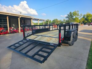 7×14 Tandem Utility Trailer (2) 5200lb Axles w/ Rear Brakes 2FT Mesh Sides Dovetail - Image 10