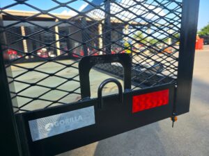 7×14 Tandem Utility Trailer (2) 5200lb Axles w/ Rear Brakes 2FT Mesh Sides Dovetail - Image 14