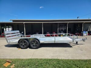 Used 6.4′ x 16′ All Aluminum Utility Trailer Dual Axle Straight Deck 7K GVWR - Image 7