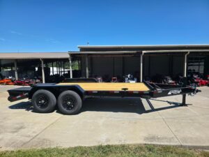 7×16 Equipment Trailer Dovetail Mini King Kong Ramps (2) 7,000LB Axles - Image 6