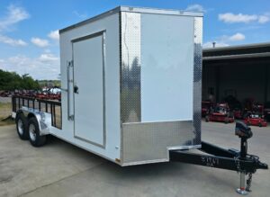 7×18 Hybrid Enclosed and Utility Trailer all in one (2) 5200LB Axles 10K GVWR