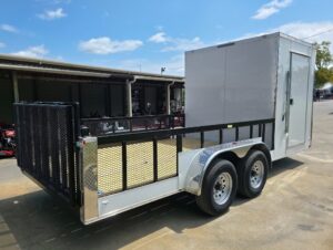 7×18 Hybrid Enclosed and Utility Trailer all in one (2) 5200LB Axles 10K GVWR - Image 9