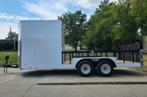 7×18 Hybrid Enclosed and Utility Trailer all in one (2) 5200LB Axles 10K GVWR - Image 5