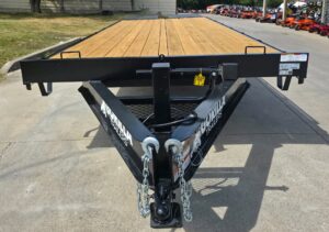 8.5×25 IBeam Deckover Trailer DoveTail (2) 7K Axles King Kong Ramps 14k GVWR - Image 10