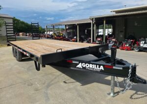 8.5×22 Deckover I-Beam Trailer (2) 5,200lb Axles Stand-Up Ramps 10K GVWR - Image 17