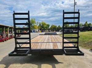8.5×22 Deckover I-Beam Trailer (2) 5,200lb Axles Stand-Up Ramps 10K GVWR - Image 8