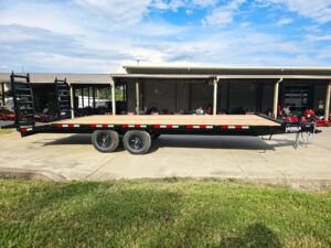 8.5×22 Deckover I-Beam Trailer (2) 5,200lb Axles Stand-Up Ramps 10K GVWR - Image 5