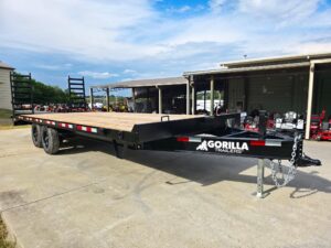 8.5×22 Deckover I-Beam Trailer (2) 5,200lb Axles Stand-Up Ramps 10K GVWR - Image 2