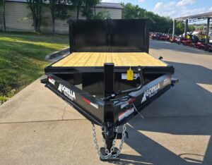 7×20 Hybrid Dump Utility Trailer with 3ft Sides Open Deck Equipment (2) 7K Axles - Image 6