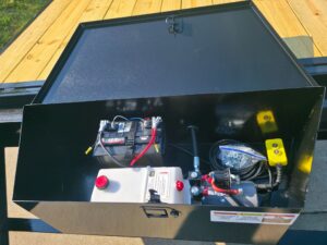 7×20 Hybrid Dump Utility Trailer with 3ft Sides Open Deck Equipment (2) 7K Axles - Image 15