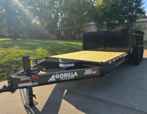 7×20 Hybrid Dump Utility Trailer with 3ft Sides Open Deck Equipment (2) 7K Axles - Image 5
