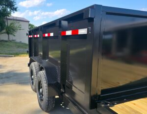7×20 Hybrid Dump Utility Trailer with 3ft Sides Open Deck Equipment (2) 7K Axles - Image 18