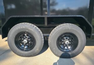 7×20 Hybrid Dump Utility Trailer with 3ft Sides Open Deck Equipment (2) 7K Axles - Image 22