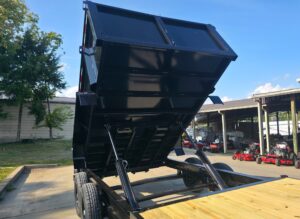 7×20 Hybrid Dump Utility Trailer with 3ft Sides Open Deck Equipment (2) 7K Axles - Image 10
