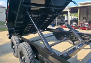 7×20 Hybrid Dump Utility Trailer with 3ft Sides Open Deck Equipment (2) 7K Axles - Image 12