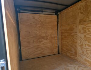 6×12 Enclosed Trailer Red V-Nose Blackout Package 3,500lb Axle Storage - Image 12