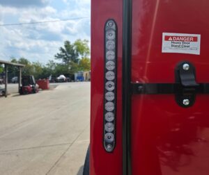 6×12 Enclosed Trailer Red V-Nose Blackout Package 3,500lb Axle Storage - Image 17