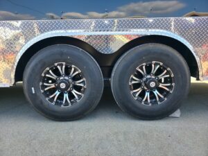 8.5×20 Enclosed Flat Nose with 9′ Interior Height (2) 7,000LB Axles - Image 27